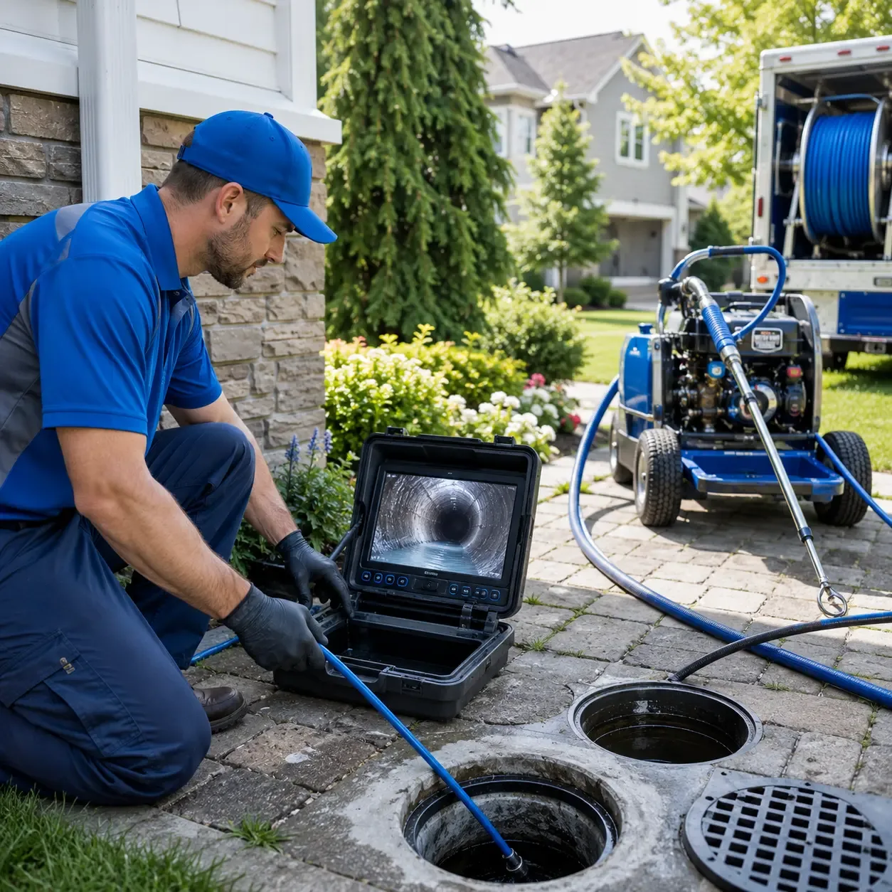 Outdoor drain cleaning professionals serving Calvin, PA