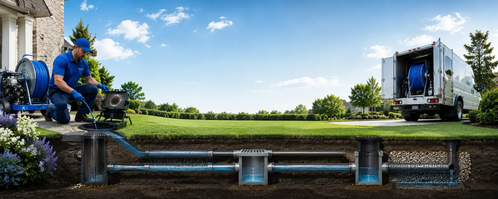 Outdoor drain cleaning information for Calvin, PA